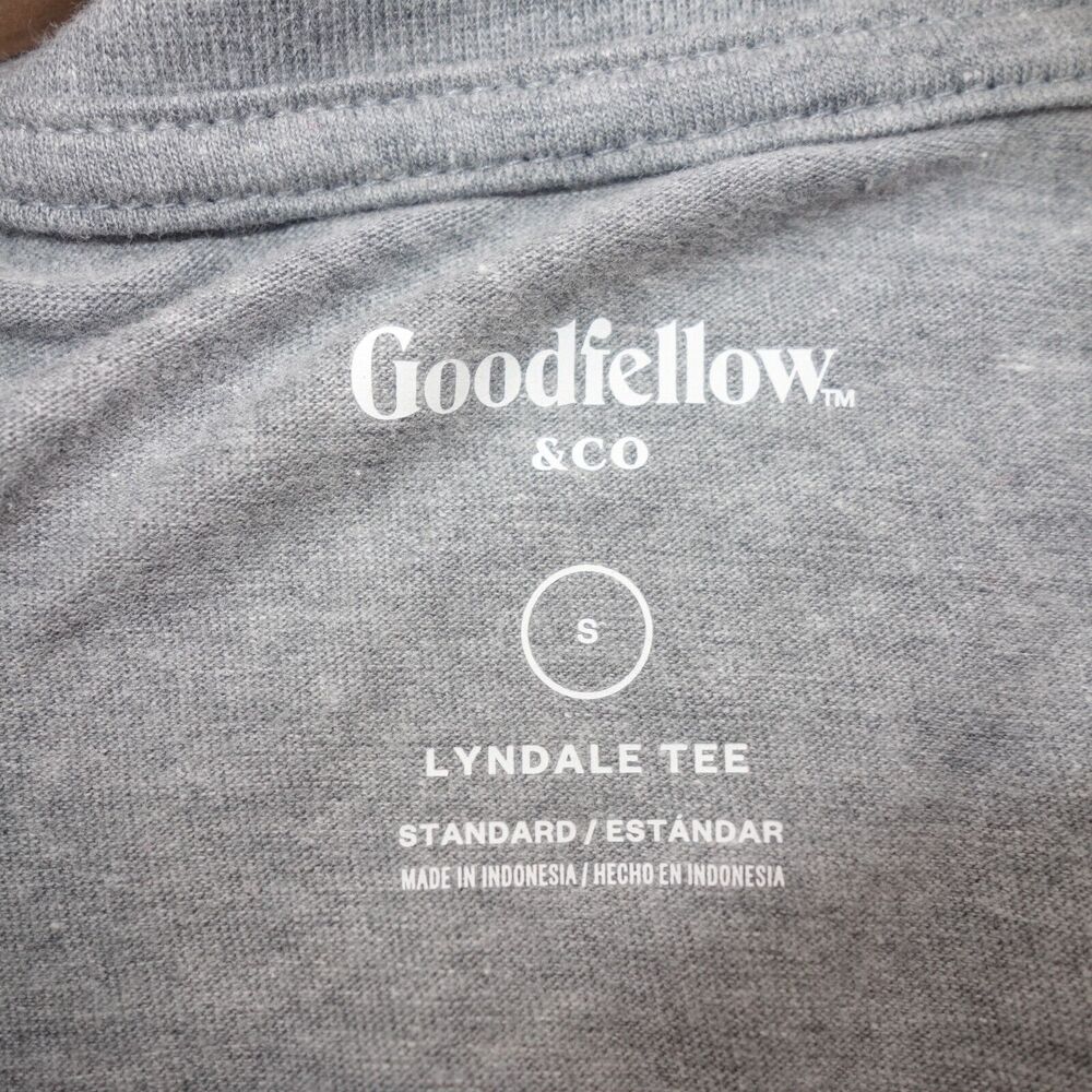 Goodfellow & Co. Men's Small T-Shirt Gray V-Neck Short Sleeve Tee Target NEW - Picture 4 of 6